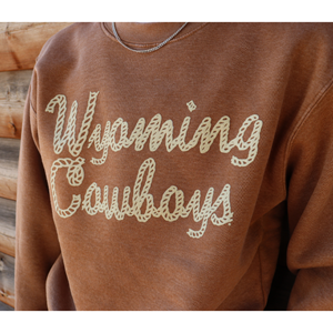 CI Sport® Wyoming Cowboys in Rope Print Unisex Crew -  1