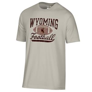 Gear® Wyoming Football Script with BH in Football Tee