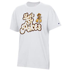 Champion® Let's Go Pokes Script with Pistol Pete Oversized Tee