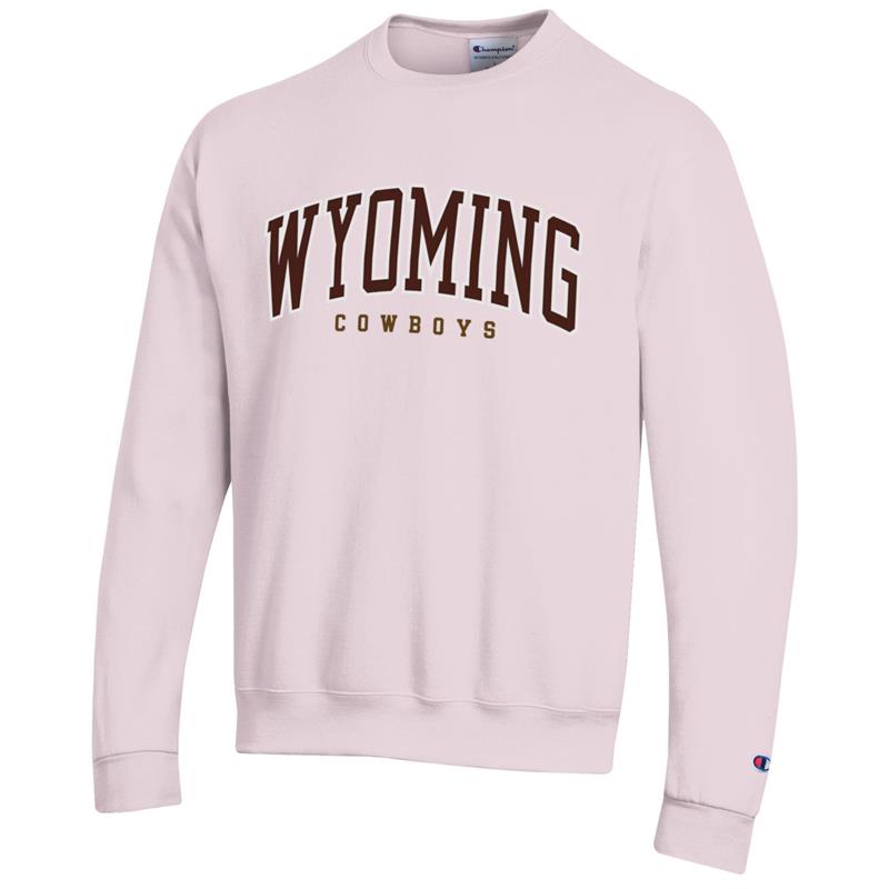Champion® Arched Wyoming Cowboys Neapolitan Unisex Crew (SKU 144491611167) Champion® Arched Wyoming Cowboys Neapolitan Unisex Crew (SKU 144491611167)