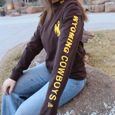 New Era® Bucking Horse with Sleeve Print Mock Neck Long Sleeve Tee -  3