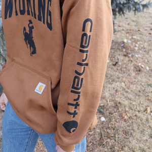 Carhartt® Arched Wyoming over Bucking Horse Hoodie
