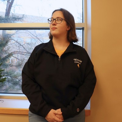 Champion® Script Wyoming Cowboys Bucking Horse 1/4 Zip