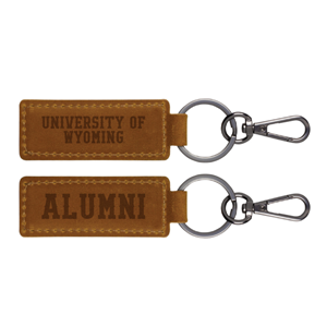 Neil Enterprises® University of Wyoming Alumni Leather Keychain - main view