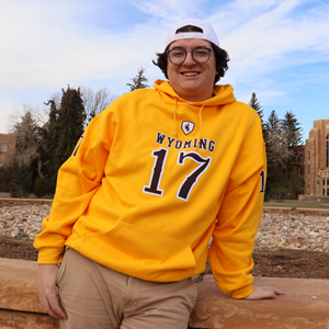 Wildcat Retro®  Wyoming 17 Front and Back Twill Hoodie -  2