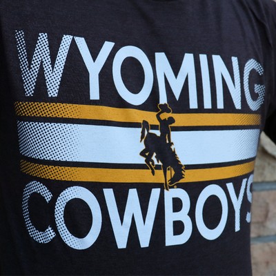 CI Sport® Wyoming over Cowboys Dotted Fade Long Sleeve Tee -  1
