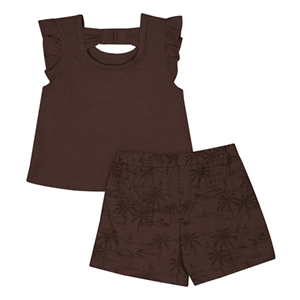 Colosseum® Wyoming Script Hawaiian Print Skort Set -  1