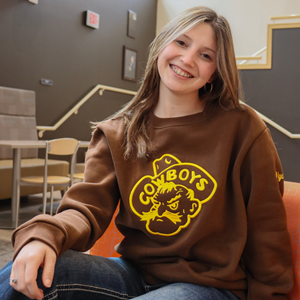 University Store® Embroidered Pistol Pete Head Crew - main view