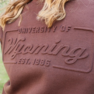 Blue 84®  Embossed University of Wyoming Crew -  1