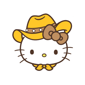 Blue '84® Hello Kitty Cowgirl Head - main view