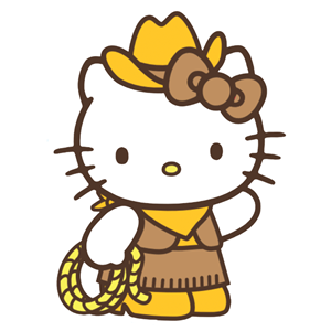 Blue '84® Hello Kitty Cowgirl with Rope - main view