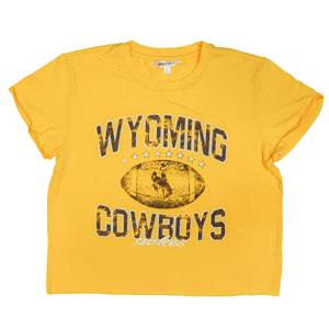 Zootzatz® Wyoming Cowboys Stars & Football Tee - main view