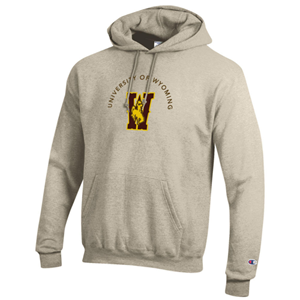 Champion® Embroidered University of Wyoming over Bucking Horse W Hoodie - main view