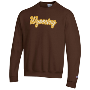 Champion® Script Wyoming with Gold Glitter Outline - main view