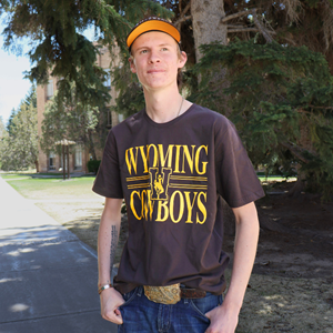 Gear® Wyoming Cowboys with Center Athletic W Tee - main view