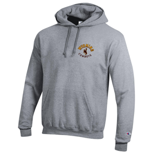 Champion® Left Chest Arched Wyoming Cowboys Hoodie - main view