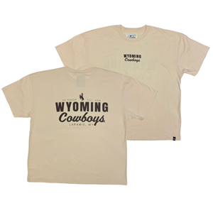 Gameday Social® Wyoming over Script Cowboys Tee - main view