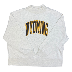 League® Screenprint Arched Wyoming Mock Neck Crew - main view