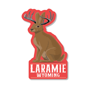 Rocky Mountain Sticker® Jackalope Wyoming Sticker - main view