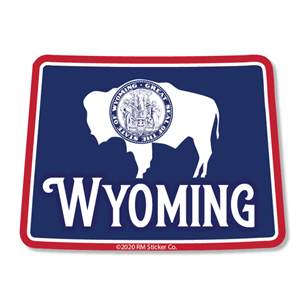 Rocky Mountain Sticker® Wyoming State Flag Sticker - main view