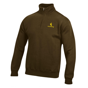 Gear® Bucking Horse over Wyomng on left Chest 1/4 Zip - main view