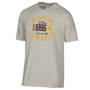Gear® Wyoming Cowboys Arched Around ESTD 1886 Tee - main view