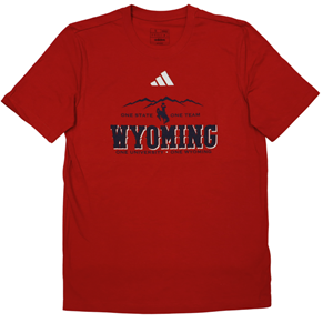 Adidas® One Wyoming Mountains Tee -  red