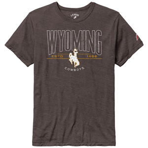 League® Outlined Wyoming over ESTD Bucking Horse 1886 Tee - main view