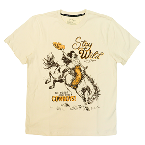 Kady Luxe® Stay Wild Cowgirl on Bronco Tee - main view