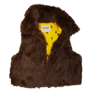 Kady Luxe® Faux Fur Bucking Horse Reversible Vest - main view