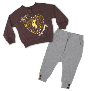 Colosseum® Script Love Wyoming with Gameday Heart Infant Set - main view