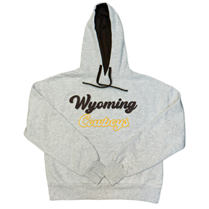 Colosseum® Embossed Script Wyoming Cowboys Hoodie - main view