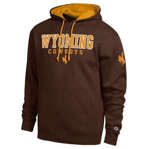 Champion® Embroidered Wyoming Cowboys over Bucking Horse Hoodie - main view