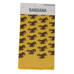 Neil Enterprises® Bucking Horse Repeat Bandana -  gold