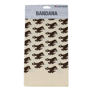 Neil Enterprises® Bucking Horse Repeat Bandana -  natural