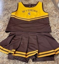 Wyoming Toddler 2 Piece Cheerleading Set