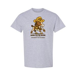 TEE COWBOY JOE PONY RIDE FOR THE BRAND -  grey